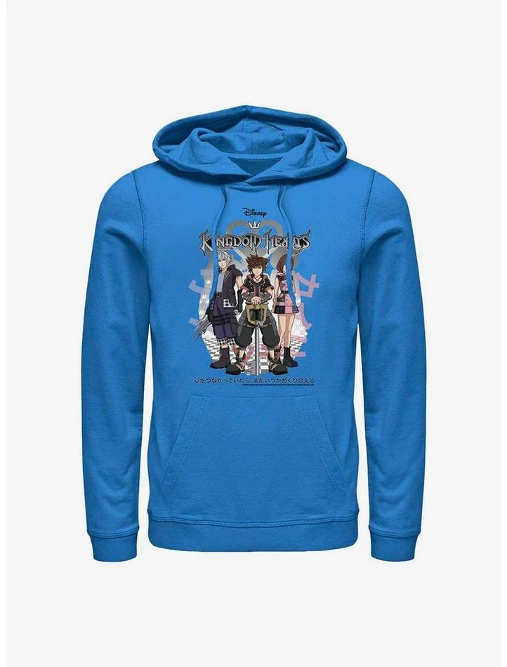 Coupon โญ Disney Kingdom Hearts Sora Japanese Text Group Hoodie ๐ฏ