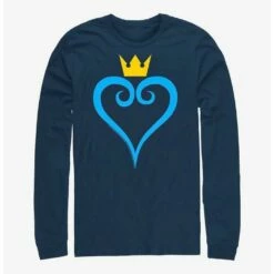 Deals 🧨 Disney Kingdom Hearts Heart And Crown Long-Sleeve T-Shirt 🎁