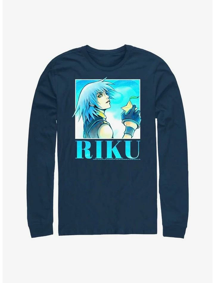 Hot Sale ๐งจ Disney Kingdom Hearts Riku Heart Throb Long-Sleeve T-Shirt ๐ฅ