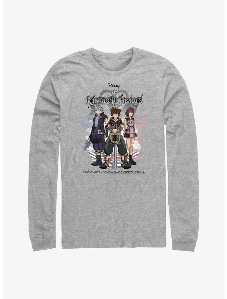 Buy 🔔 Disney Kingdom Hearts Sora Japanese Text Group Long-Sleeve T-Shirt 😀