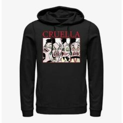 Best deal ✨ Disney Cruella Cruel Expressions Hoodie 👏