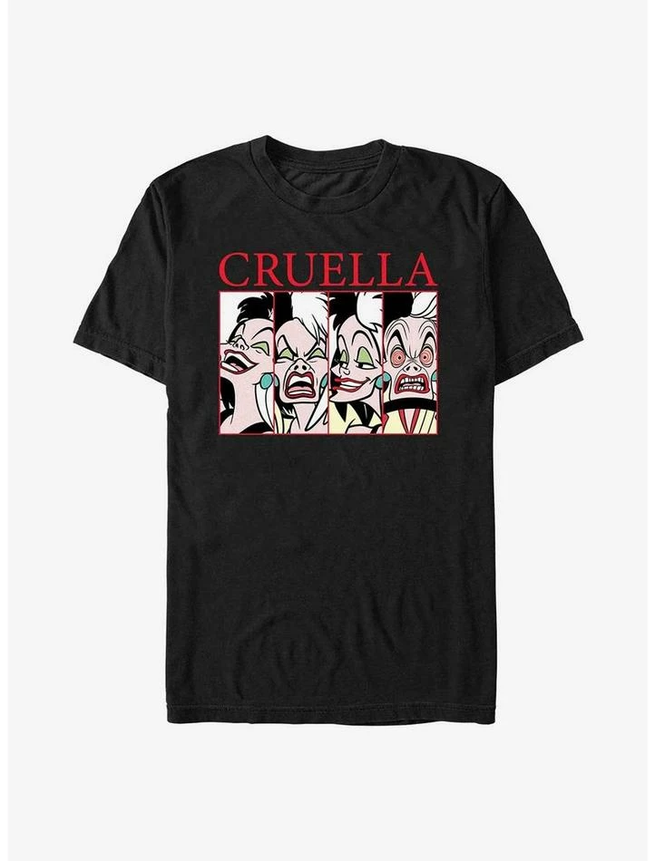 Deals โค๏ธ Disney Cruella Cruel Expressions T-Shirt โจ