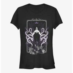 New 🔔 Disney The Little Mermaid Tough Witch Tarot 👧 Girls T-Shirt 💯