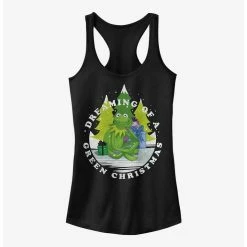 Best deal 🌟 Disney The Muppets Green 🎁 Christmas 👧 Girls Tank 🎉