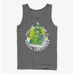 New ❤️ Disney The Muppets Green 🎁 Christmas Tank 👏