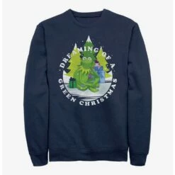 Coupon 😉 Disney The Muppets Green 🎅 Christmas Sweatshirt 🛒