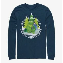 Buy 👏 Disney The Muppets Green 🎁 Christmas Long Sleeve T-Shirt 👍