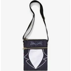 Top 10 ๐คฉ The Nightmare Before ๐ Christmas Jack & Sally Split Passport Crossbody Bag ๐ฅฐ