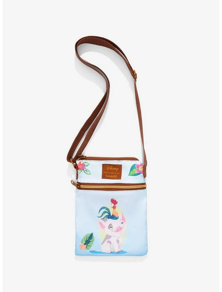 Deals ✔️ Loungefly Disney Moana Pua & Hei Hei Passport Crossbody Bag 😀