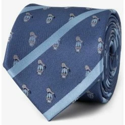 Cheap 🎉 Disney Donald Duck Stripe Blue Tie 🔥