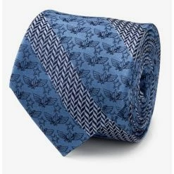 New 🔥 Disney Pixar Toy Story Icon Herringbone Stripe Blue Tie ⌛