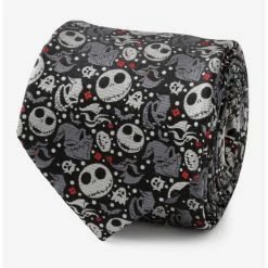 Wholesale 😀 Disney The Nightmare Before 🎄 Christmas Black Grey Pattern Tie ❤️