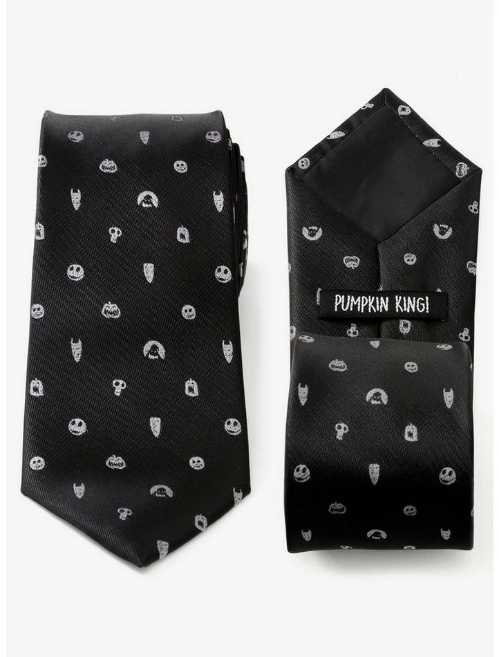 Discount 👍 Disney The Nightmare Before 🎁 Christmas Black Grey Tie 🔔