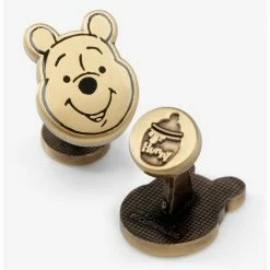 Brand new 😍 Disney Winnie The Pooh Face Gold Cufflinks 🔥