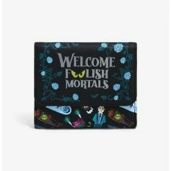 Hot Sale 🛒 Loungefly Disney The Haunted Mansion Foolish Mortals Mini Flap Wallet 🥰