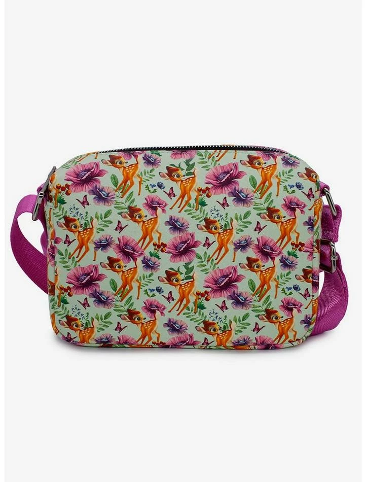 Discount ๐ Disney Bambi Floral Collage Vegan Leather Crossbody Bag ๐