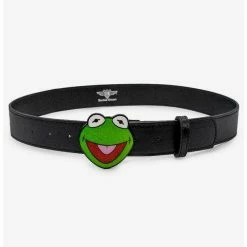 Best deal ✨ Disney The Muppets Kermit Glitter Enamel Buckle Vegan Leather Belt ✨