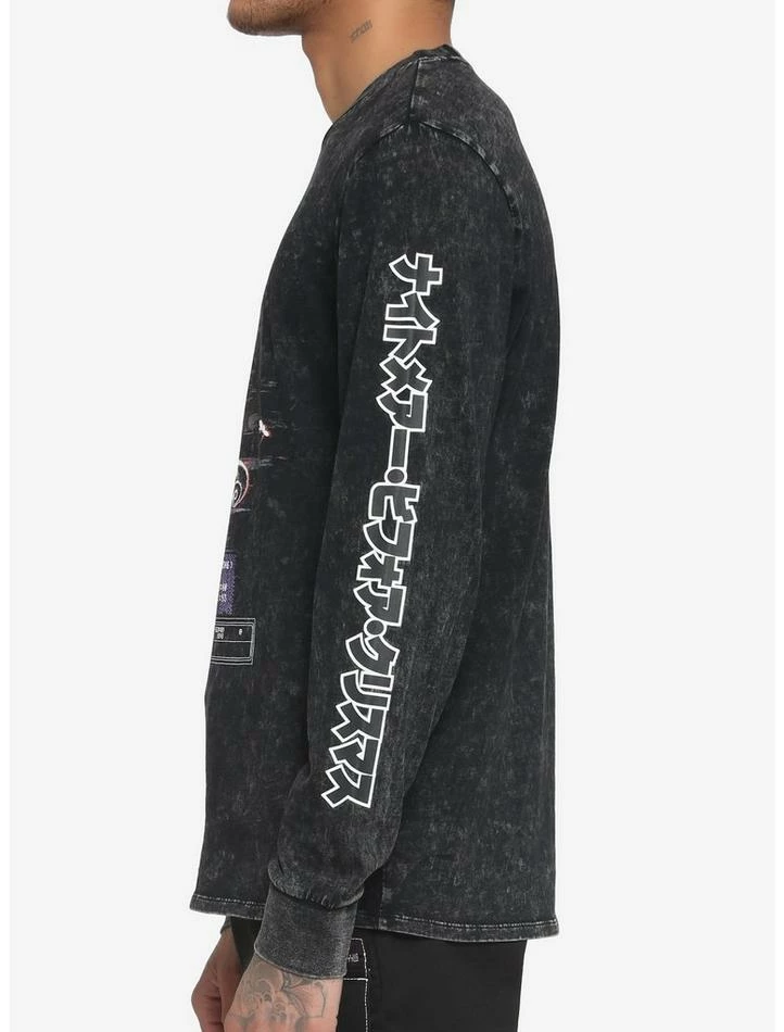 Cheap 👏 The Nightmare Before 🔔 Christmas Jack Glitch Long-Sleeve T-Shirt 🔥 - Image 5