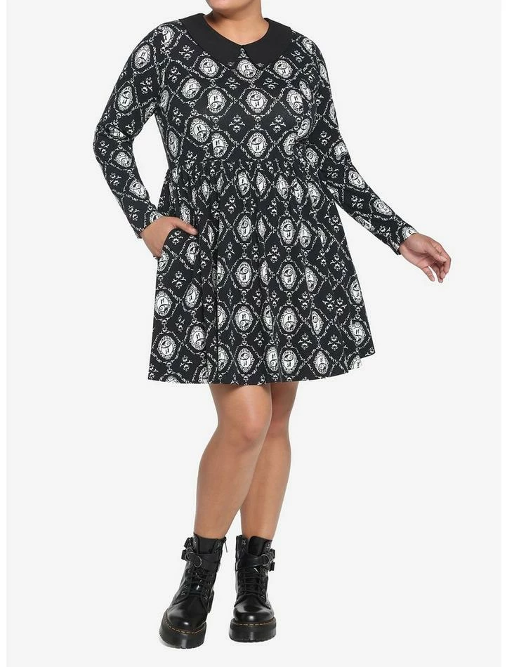 Discount 👍 The Nightmare Before 🎁 Christmas Jack & Sally Cameo 👗 Dress Plus Size 🎉 - Image 2