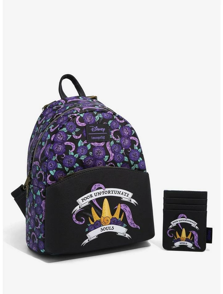 Coupon 👏 Loungefly Disney The Little Mermaid Ursula Roses Cardholder ⌛ - Image 3