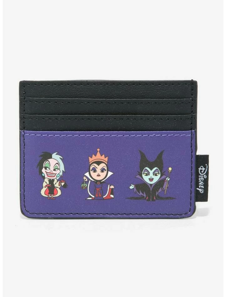 Outlet 🥰 Loungefly Disney Villains Chibi Cardholder 👍