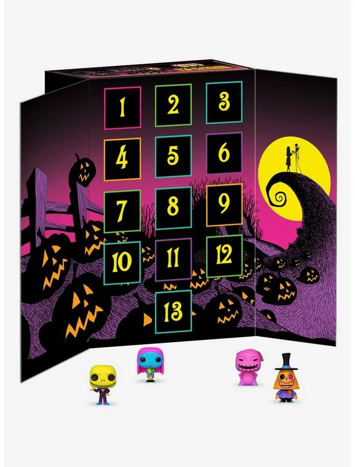 Flash Sale โค๏ธ Funko The Nightmare Before ๐
Christmas Pocket Pop! 13 Day Countdown Calendar (Blacklight) Vinyl Figures ๐ - Image 2