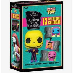 Flash Sale ❤️ Funko The Nightmare Before 🎅 Christmas Pocket Pop! 13 Day Countdown Calendar (Blacklight) Vinyl Figures 👍