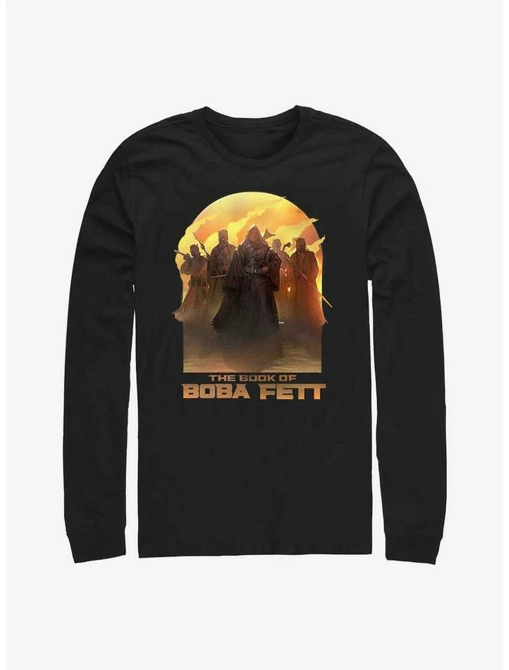 Promo 🥰 Star Wars Book of Boba Fett Leading By Example Long Sleeve T-Shirt 🔥