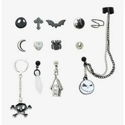 Best Sale 🛒 The Nightmare Before 🎁 Christmas Jack Icons Mismatch Earring Set ⌛