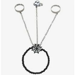 Best deal 😉 The Nightmare Before 🔔 Christmas Jack Spiderweb Hand Ring Bracelet 💯