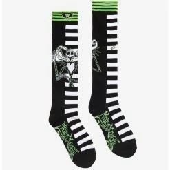 Brand new π― The Nightmare Before π
Christmas Jack Stripe Knee-High 𧦠Socks β¨