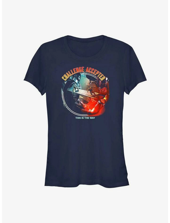 Best Sale ✨ Star Wars The Book Of Boba Fett Challenge Accepted 👧 Girls T-Shirt 🔥