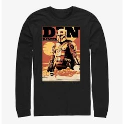 Promo ✨ Star Wars The Book Of Boba Fett Din Djarin The Mandalorian Long-Sleeve T-Shirt 💯