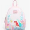 Best deal 👏 Loungefly Disney The Little Mermaid Under The Sea Mini 🎒 Backpack ⭐