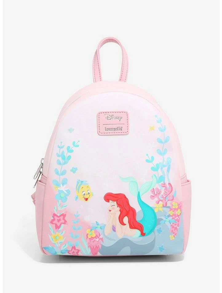 Best deal 👏 Loungefly Disney The Little Mermaid Under The Sea Mini 🎒 Backpack ⭐