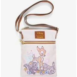 Buy ๐ Loungefly Disney Bambi Friends & Flowers Passport Crossbody Bag ๐