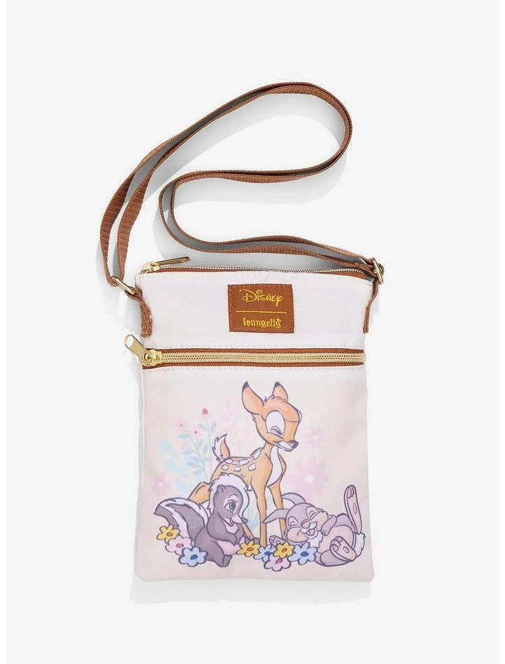Buy 😍 Loungefly Disney Bambi Friends & Flowers Passport Crossbody Bag 😉