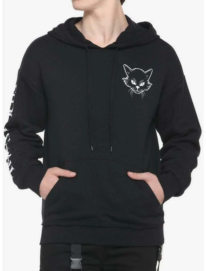 Top 10 😉 Our Universe Disney Hocus Pocus Black Flame Candle Binx Hoodie 👏 - Image 2
