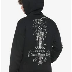 Top 10 ๐ Our Universe Disney Hocus Pocus Black Flame Candle Binx Hoodie ๐