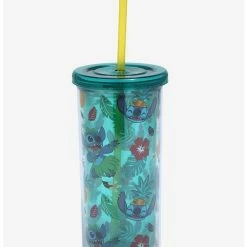 Best Pirce ๐งจ Disney Lilo & Stitch Hula Floral Acrylic Travel Cup ๐