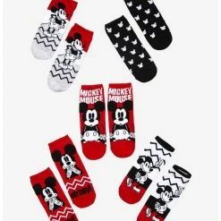 Top 10 ๐งจ Disney Mickey Mouse Chevron No-Show ๐งฆ Socks 5 Pair ๐