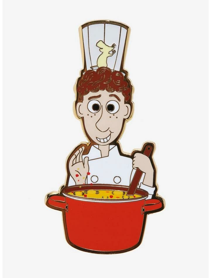 Cheap ๐งจ Loungefly Disney Pixar Ratatouille Linguini Glow-In-The-Dark 3 Inch Enamel Pin โ