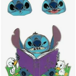 Deals ๐ Loungefly Disney Lilo & Stitch Interchangeable Face Enamel Pin โจ