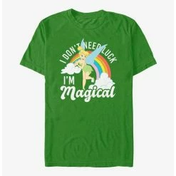 Best Sale 😉 Disney Peter Pan Tinker Bell Don't Need Luck T-Shirt 🔔