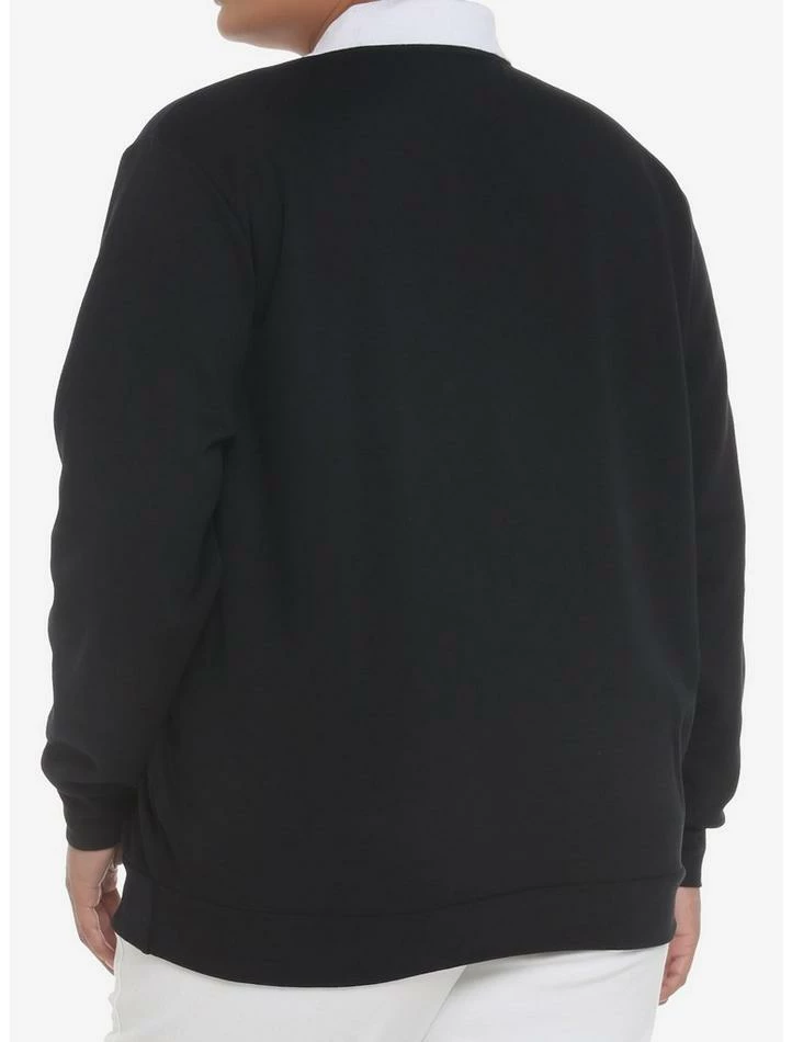 Hot Sale 🎁 Her Universe Disney 🦇 Halloween Winnie The Pooh & Friends Collared 👧 Girls Sweatshirt Plus Size ✨ - Image 3