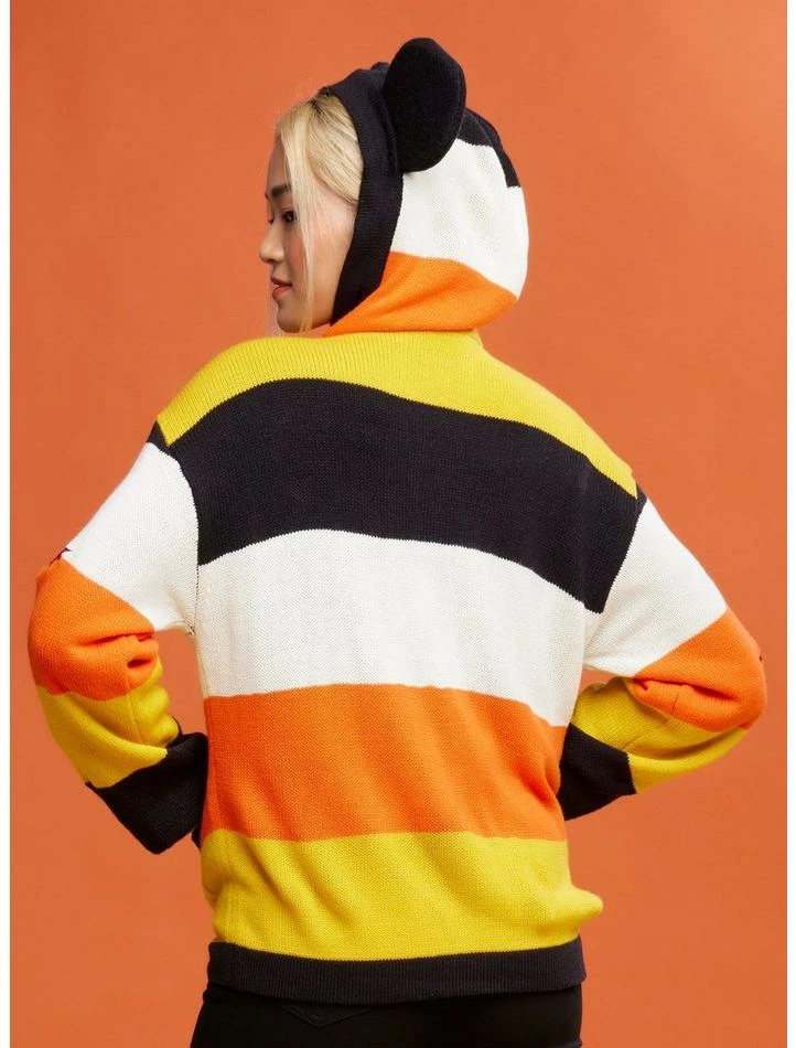 Flash Sale 👏 Her Universe Disney 🧛 Halloween Mickey Mouse Stripe 👧 Girls Hooded Cardigan ✔️ - Image 3