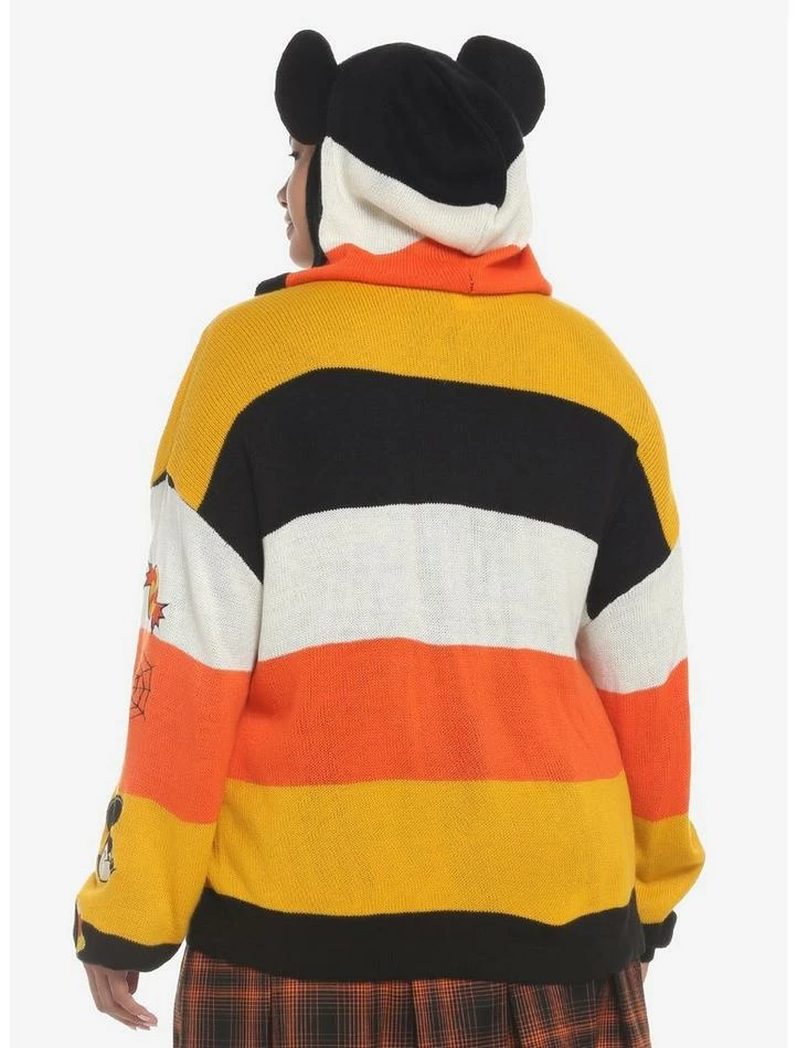 Coupon ๐งจ Her Universe Disney ๐ฆ Halloween Mickey Mouse Stripe ๐ง Girls Hooded Cardigan Plus Size ๐ - Image 3
