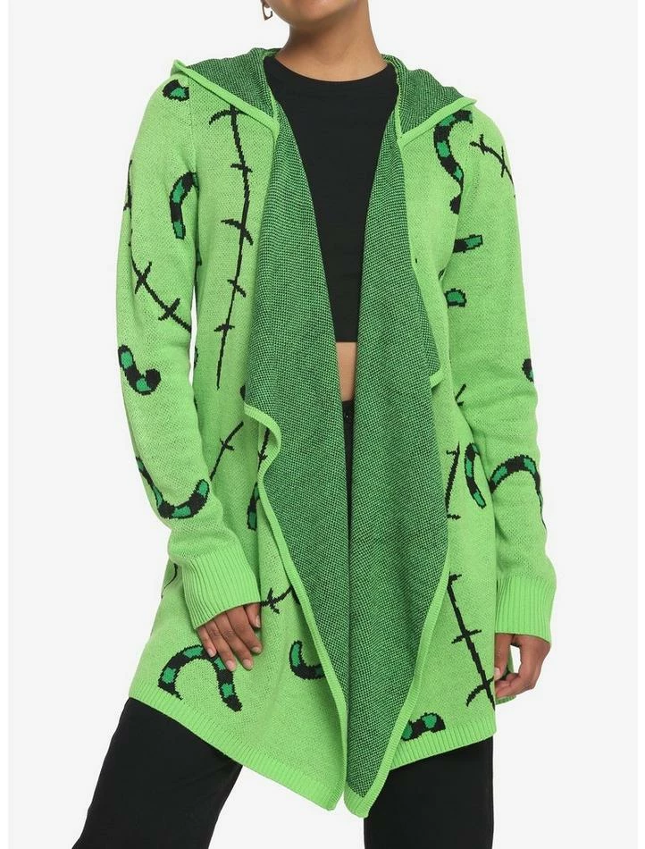 Deals 🌟 The Nightmare Before 🎁 Christmas Oogie Boogie Drape 👧 Girls Cardigan 😉