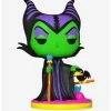 Flash Sale 👍 Disney Villains Pop! Maleficent (Blacklight) Vinyl Figure Hot Topic Exclusive 🌟