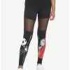 Wholesale 🔥 The Nightmare Before 🎄 Christmas Jack & Sally Mesh Leggings 🤩